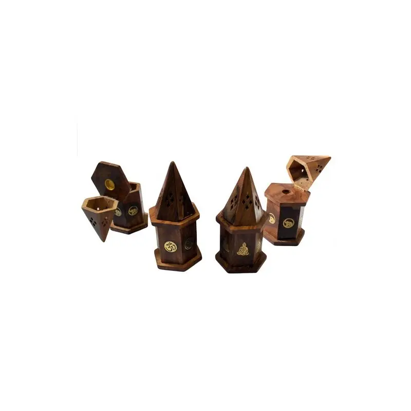 [CISH-03] SHESHAM - PYRAMID MINI INCENSE HOUSE